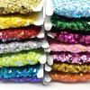 DIY Sewing Sequin Lace Braided Band 15MM Dress Wedding Tape Decor Ribbon  Trim Sewing Clothes Stage