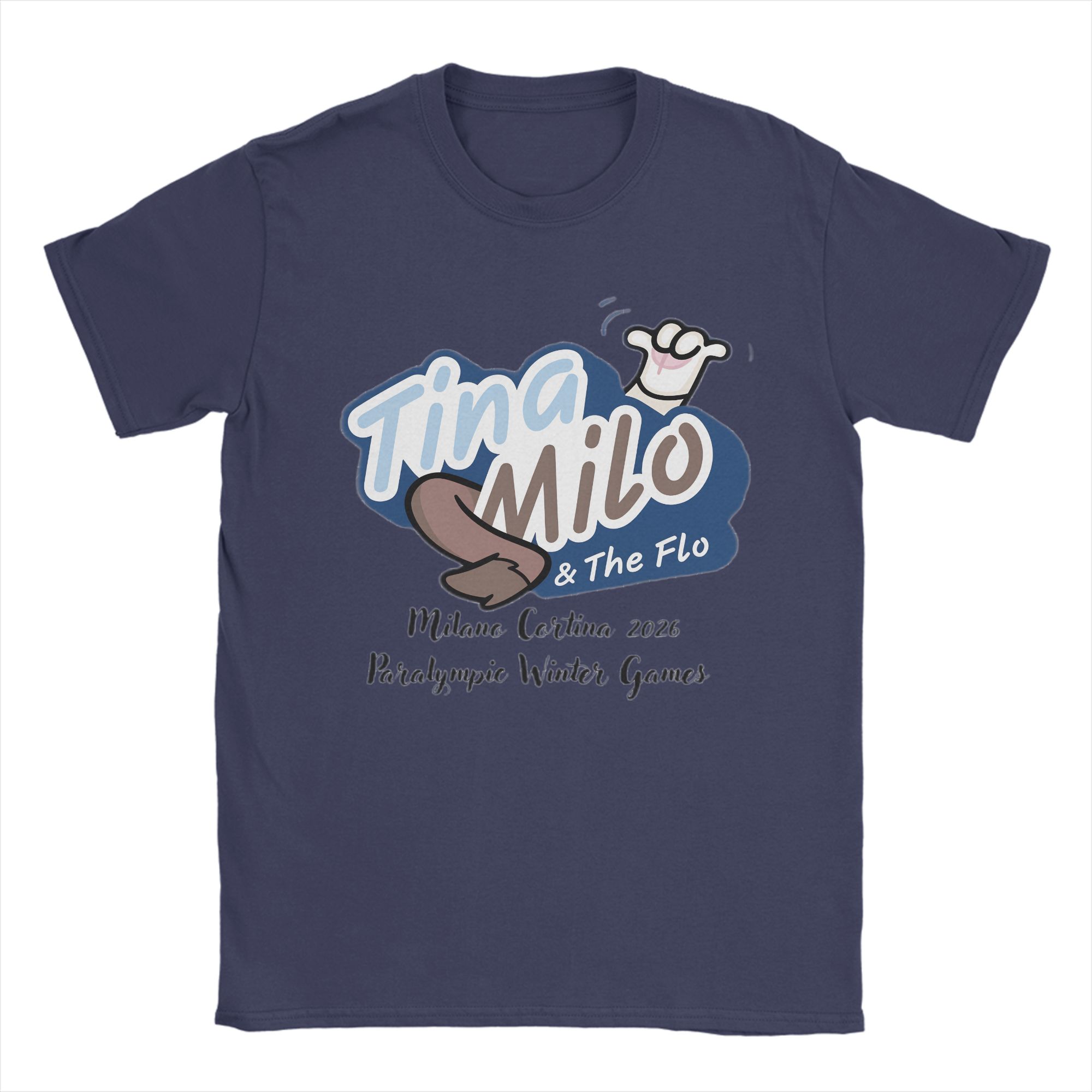 

Tina and Milo Flo 2026 Sport Party T Shirt Summer Fashion TShirts Unisex 100 Cotton O Neck Oversize Clothing Street Style Tops 4XL