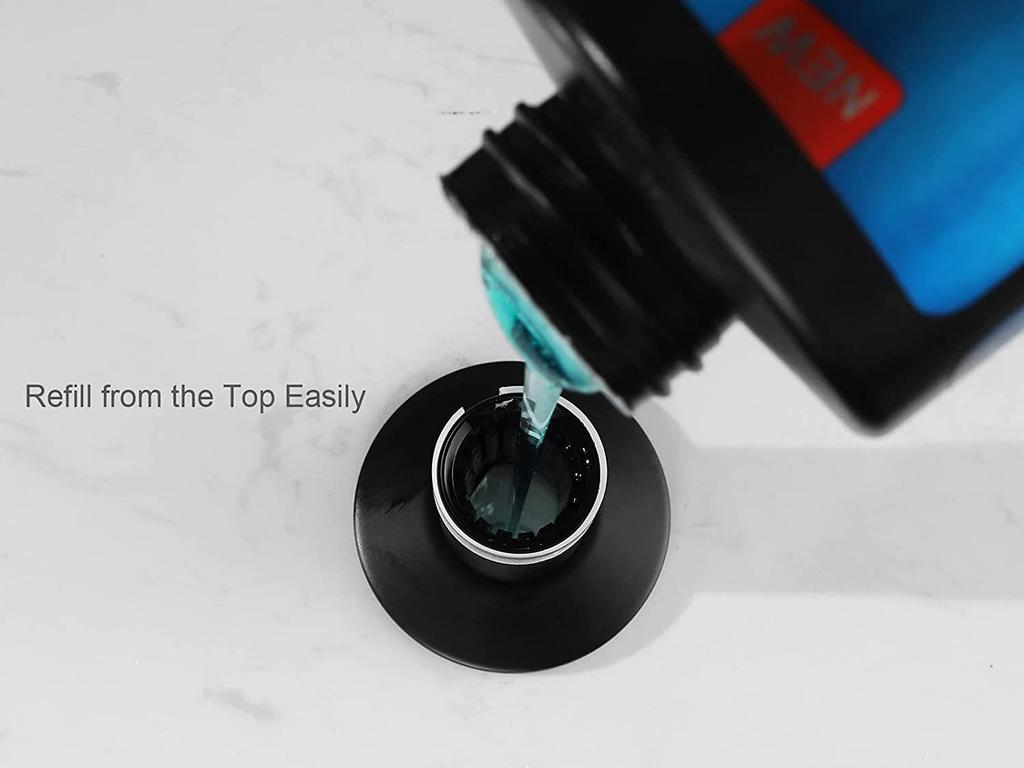 Matte Black Kitchen Sink Soap Dispenser - 500ml with Brass Pump Head