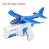 Children's Outdoor Three In One Foam Soft Elastic Toy Gun, Hand Thrown Ejection Aircraft Suit, Foam Aircraft Color Random
