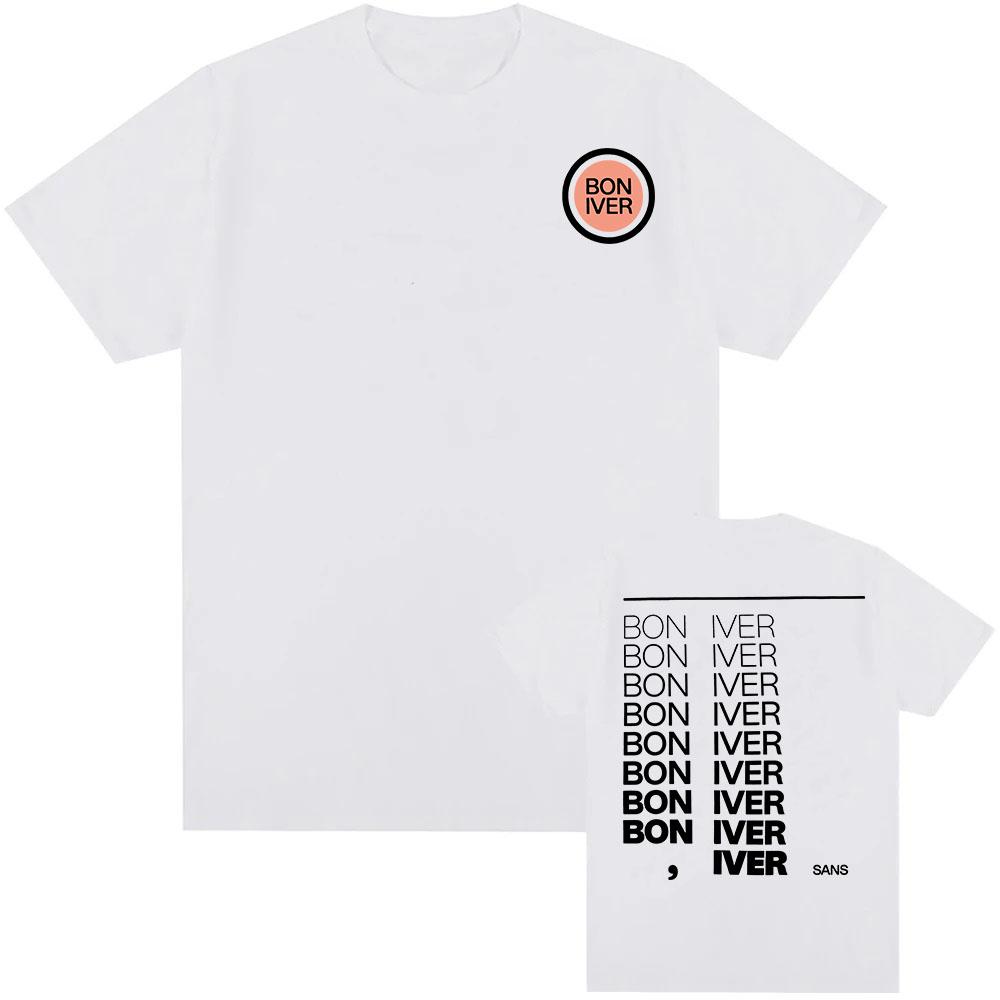 

Bon Iver Sable Fable Album T-shirt Short Sleeve Cotton Unisex Tshirts Summer Round Neck Men/Women Clothing Print XS