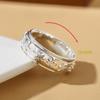 High-End Trendy Thai Silver Rotatable Decompression Index Ring