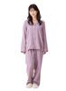 Double Gauze Hospital Gauze Pajamas for Front Top and Bottom Long Long Solid Polka Cute [PANSELINA] Loungewear, Wear, Women, 100% Cotton, Opening,