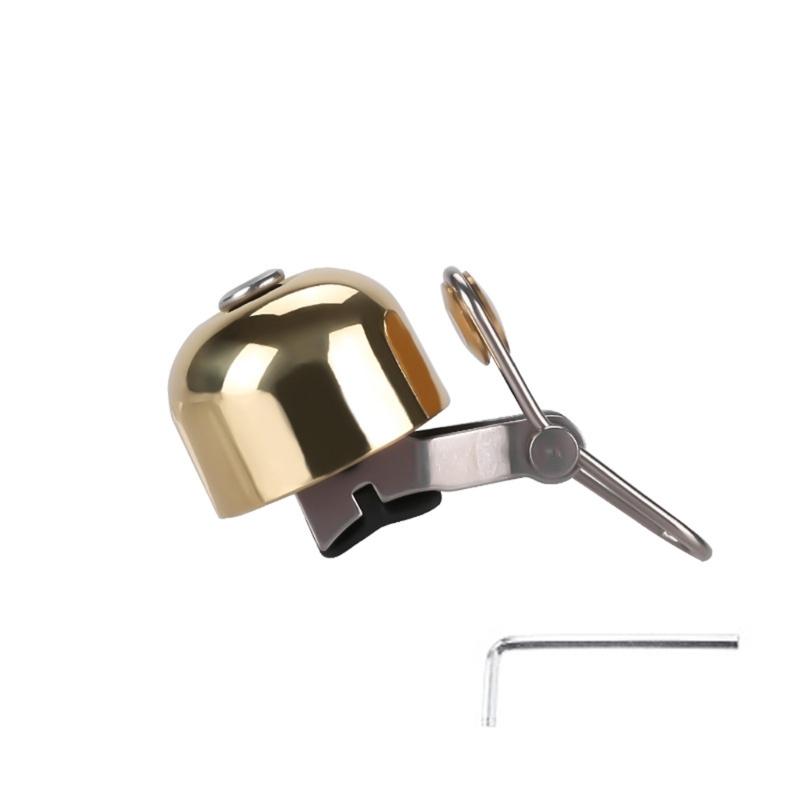 Loud Waterproofed Bicycles Bells Durability Rustproof Alloys Bike Bells Horn for Most Bicycles Types золотой