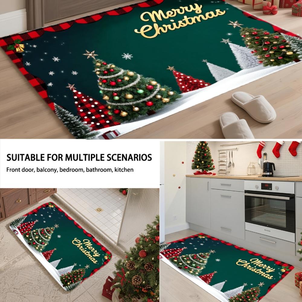 1 ks kuchyňské koberce proti únavě Vánoční voděodolná protiskluzová tlustá polstrovaná kuchyňská podložka Pohodlná podložka do kuchyně pro vysoké zatížení