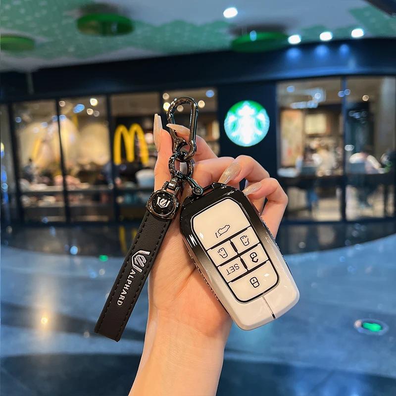 S3 Sienna Key Case 5 6 Button Hybrid Vehicles Alphard Land Cruiser 200 Key Cover Fob Holder Keyring JH3