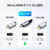 UGREEN 8K Micro HDMI Cable HDMI Micro HDMI Converter Standard 48Gbps Ultra High Speed Dynamic HDR eARC 3D Dolby TV Camera GoPro Raspberry Pi 4 Sony