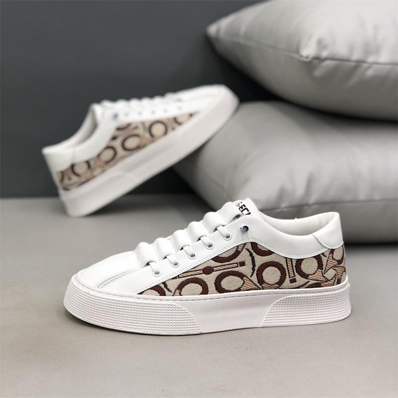 Spring youth new leather color matching board shoes platform comfortable casual sports trendy shoes zmd