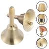 Yousheng Vintage Alloy Hand Bell with Wooden Handle Super Loud Heavy Duty Wedding Animal Training Dinner Meditation Musical Teaching Service Call Bell