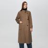 Shetu Women's Winter Mid-Length Double-Faced Wool Coat