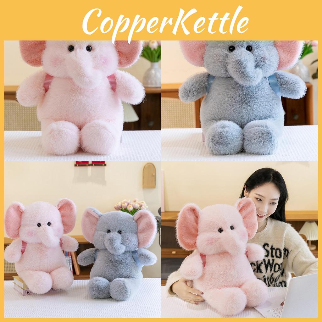 Adorable Pink And Gray Elephant Plush Pillow For Kids And Girls Perfect Gift