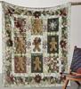 Thick And Comfortable Blanket Featuring a Cozy Gingerbread Design for Men And a Snowflake Pattern Bed Car Office During Camping