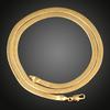 Fashion Gold-Plated Blade Snake Bone Men's and Women's Stock Necklace