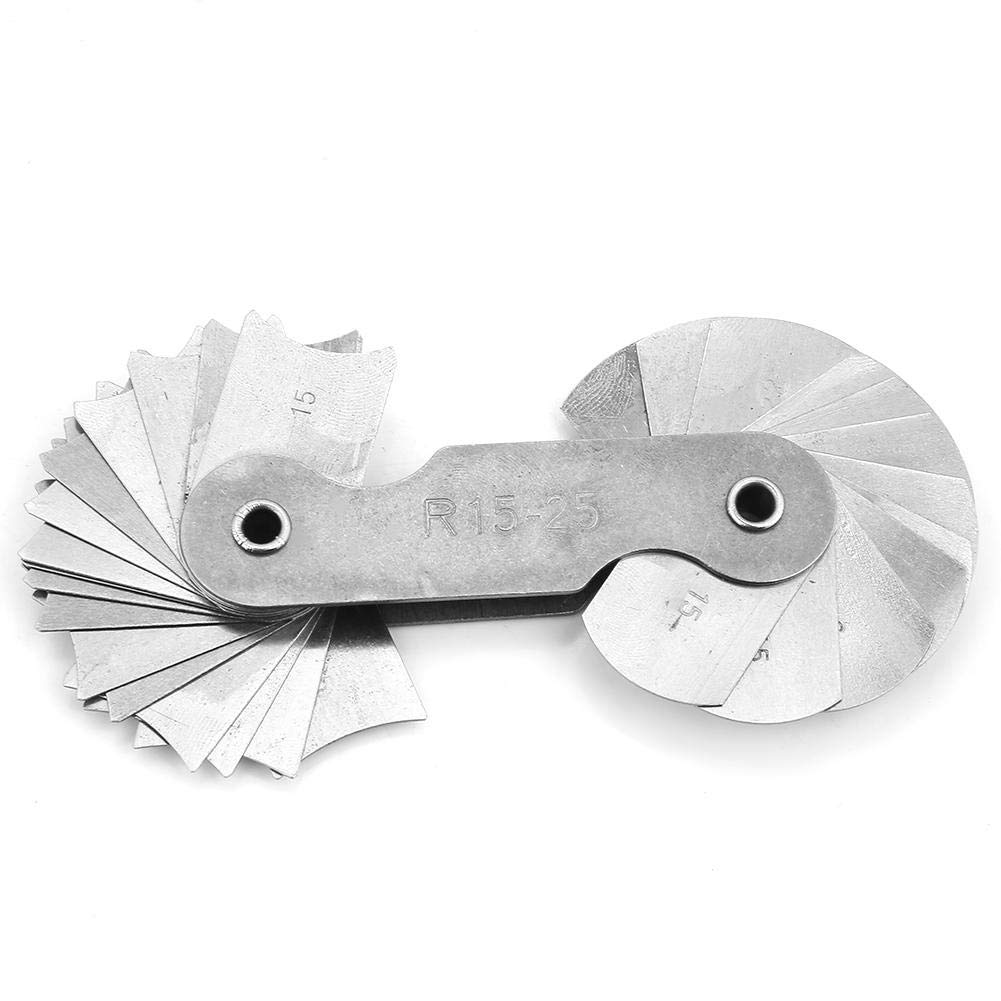 Radius Radius Stainless Steel Gauge Measuring Internal Diameter Practical Radius Fillet Gauge 4-piece Gauge, Gauge, Tool, R0.3-1.5 / R1-6.5 / R7-14.5