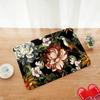 3D Flower Bird Print Soft Kitchen Rug Anti-Fatigue Kitchen Rug Waterproof Non-Slip Rugs Set Runner Rug Bedside Rug Absorbent Carpet For Kitchen KTY