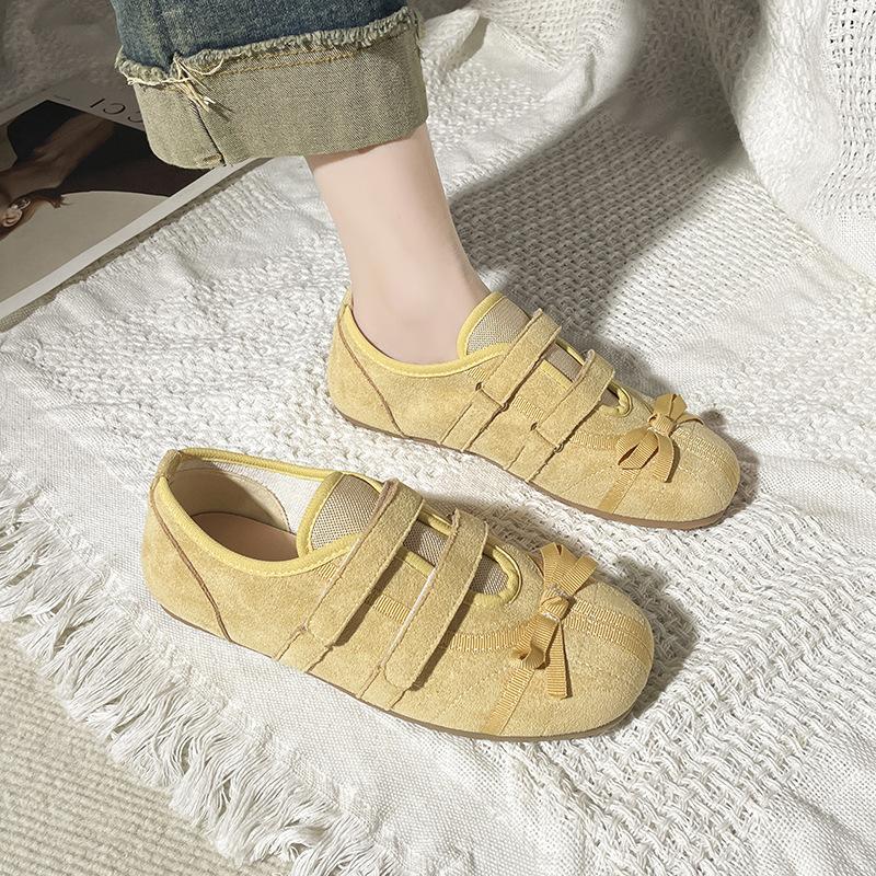 Retro ballet soft-soled German training shoes for women's 2025 spring and summer new versatile lightweight casual sports Mary Jane single shoes