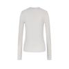 LESS 2025 Spring Slim-fit Round Neck Long Sleeve Pullover Sweater