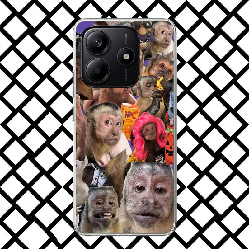 Monkey Memes Phone Case for Xiaomi Redmi Note 15 14 14S 13 12 12S 11 Pro Plus 11E 11T 11S 10S 5G Soft Cover Fundas Redmi Note 14