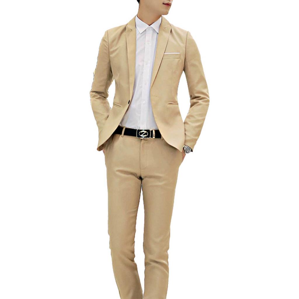Long Sleeve Jacket Blazer Trousers Set 
