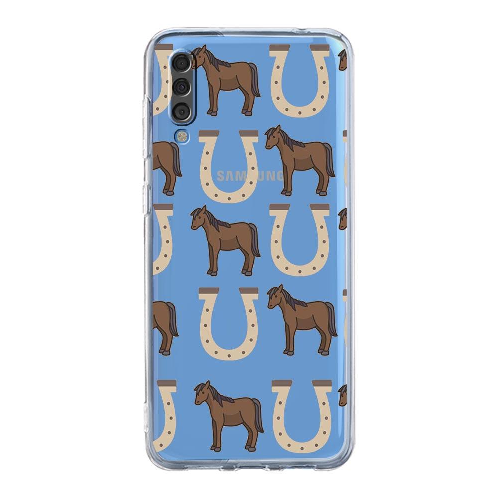 Phone Case For Samsung A14 5G A12 A22 A32 A34 A42 A52 A54 A50 A70 A72 A40 A20E A10S A20S A02S A04S Clear Cover Animal Art Horse