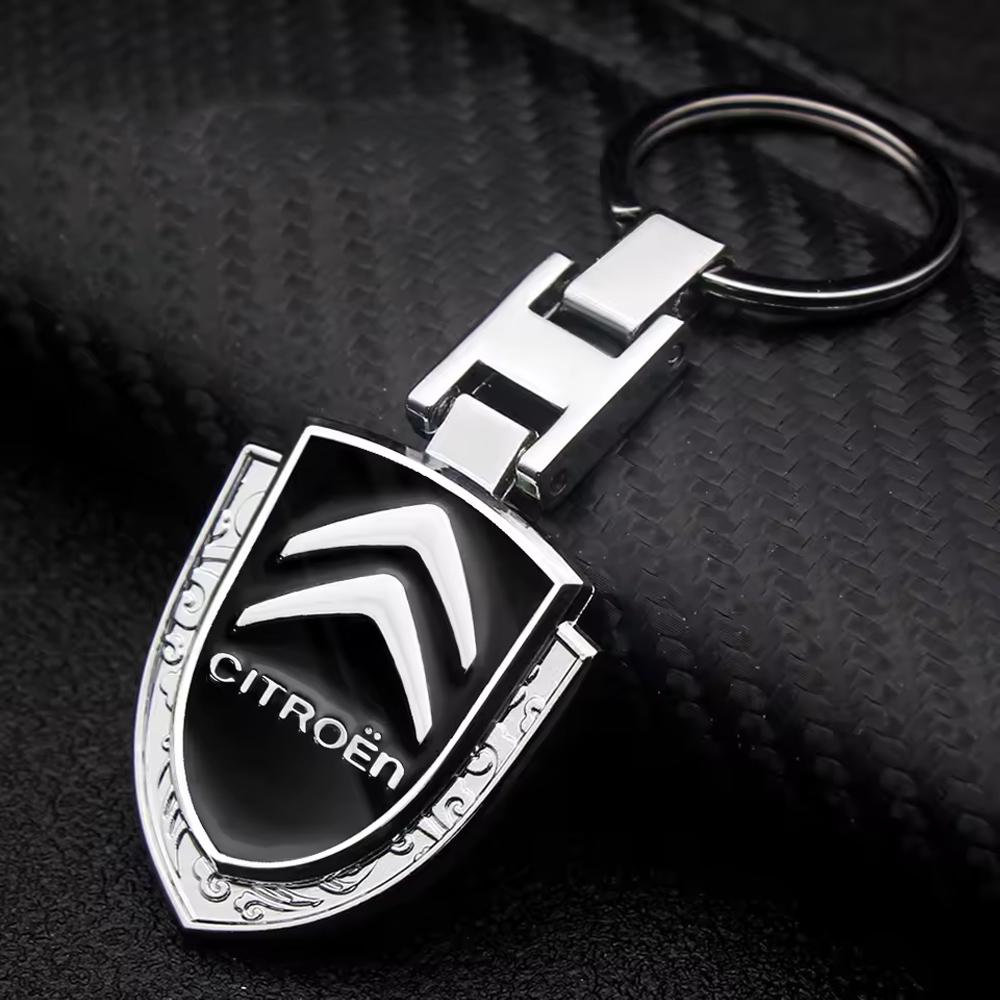

Car Accessories 3D Metal Key Rings Car Logo Emblems Keychain For Citroen Berlingo C3 Aircross C5 Aircross C4 C6 C-ELYSEE Picasso