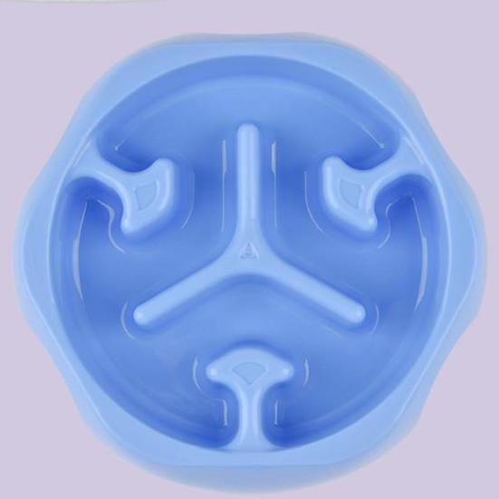 Langsamer Futternapf für Hunde großer Rassen, effektiv verlangsamtes Fressen, runde Form, auslaufsicherer Futternapf für Haustiere, Futternapf mit Säule für langsame Fütterung