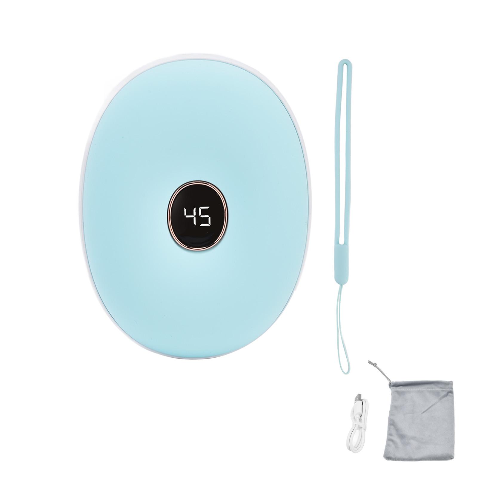 

Грелка для рук с двухсторонним подогревом, интеллектуальный контроль температуры, мини-портативная зарядка через USB, электрическая синий