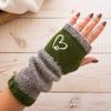 Trendy Fingerless Gloves Elastic Cuffs Knitted Decorative Gloves Warm Gloves Sleeve Covers  Daily