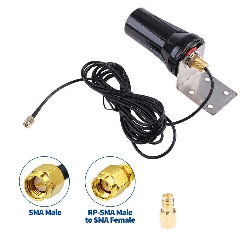 4G LTE Outdoor SMA Male Plug Antenna Supplies for GSM Alarm System 4G LTE Router 600-6000mHz 5dBi Antenna