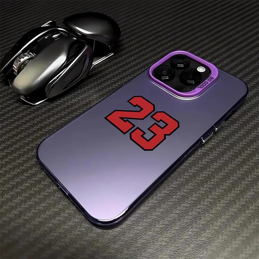 Phone Cover Case for iPhone 17 Pro Max Air 13 11 15 14 Plus 12 Pro 16 Basketball Number 23