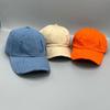 Old ripped baseball cap male personality retro fried street ins trendy hat versatile youth soft top solid color cap female