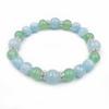 Of Aventurine and Aquamarine Power Natural Prayer Junseki [Stone Happiness] Bracelet, Stone, Stone, Women's Bracelet, Men's Accessory, Amulet, Health,