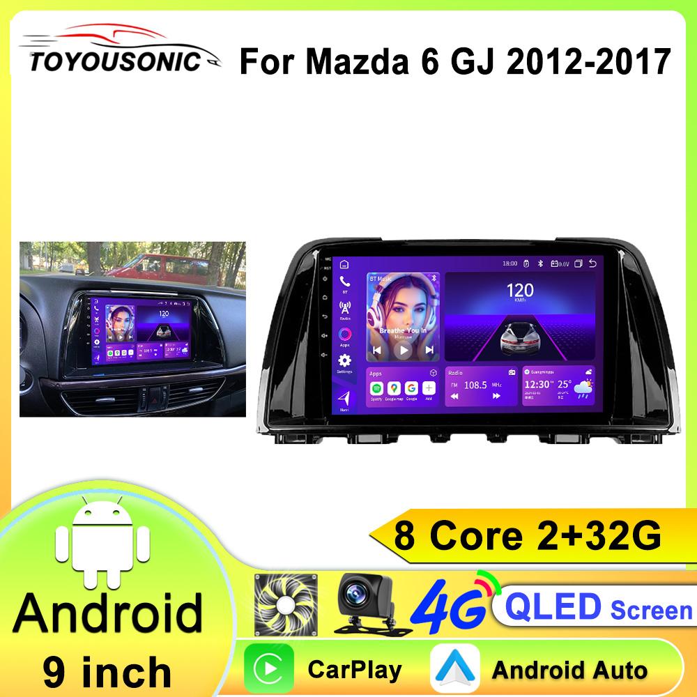 Android 13 Für Mazda 6 GJ Atenza 2012 2013 2014 2015 2016 2017 Carplay Auto Auto Multimedia All-in-one Autoradio Videoplayer GPS