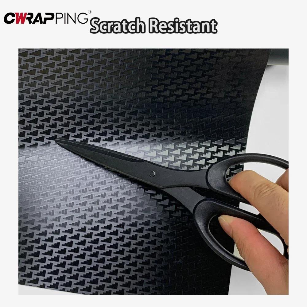 Car Sticker Black Aircraft Pattern Plated Carbon Fiber Films Auto Body Modification Wrap Vinyl Sticker for Car Accessories