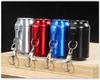 Stylish Metal Portable Ashtray & Cigarette Case with Pop-Top and Carabiner