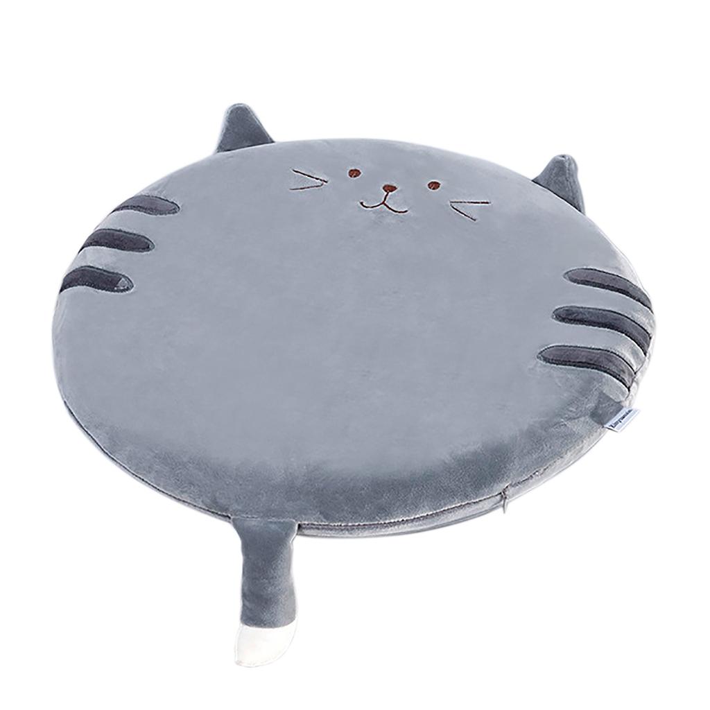 Memory Cotton Cushion Round Cute Dinosaur Shaped Soft Removable Cover Cushion Green 40 x 40 x 4.5cm