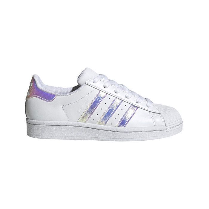 Košík - adidas Originals - SUPERSTAR Junior - Bílý - Kožený svršek - Gumová podrážka