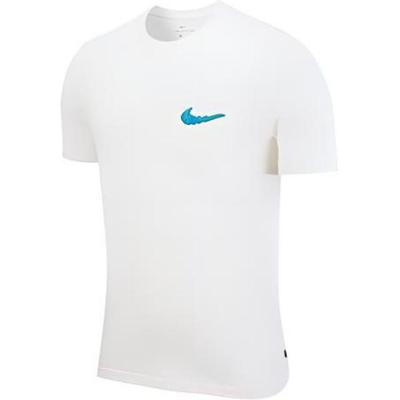 Camiseta de Manga Curta de Secagem Rápida para Skateboarding Masculina Tops Branco Vela DB5265-133