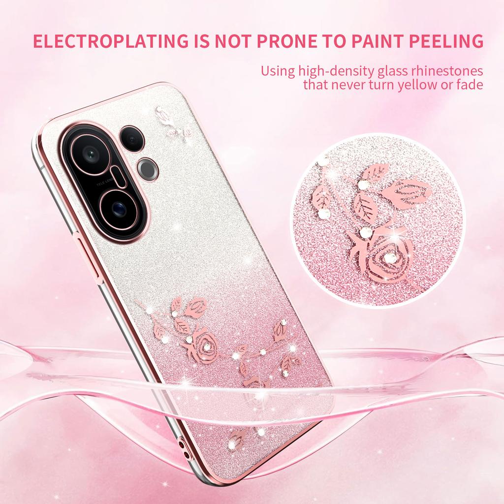 KADEM For Vivo S30 Pro Mini 5G Case Flower TPU Flexible Gradient Phone Cover