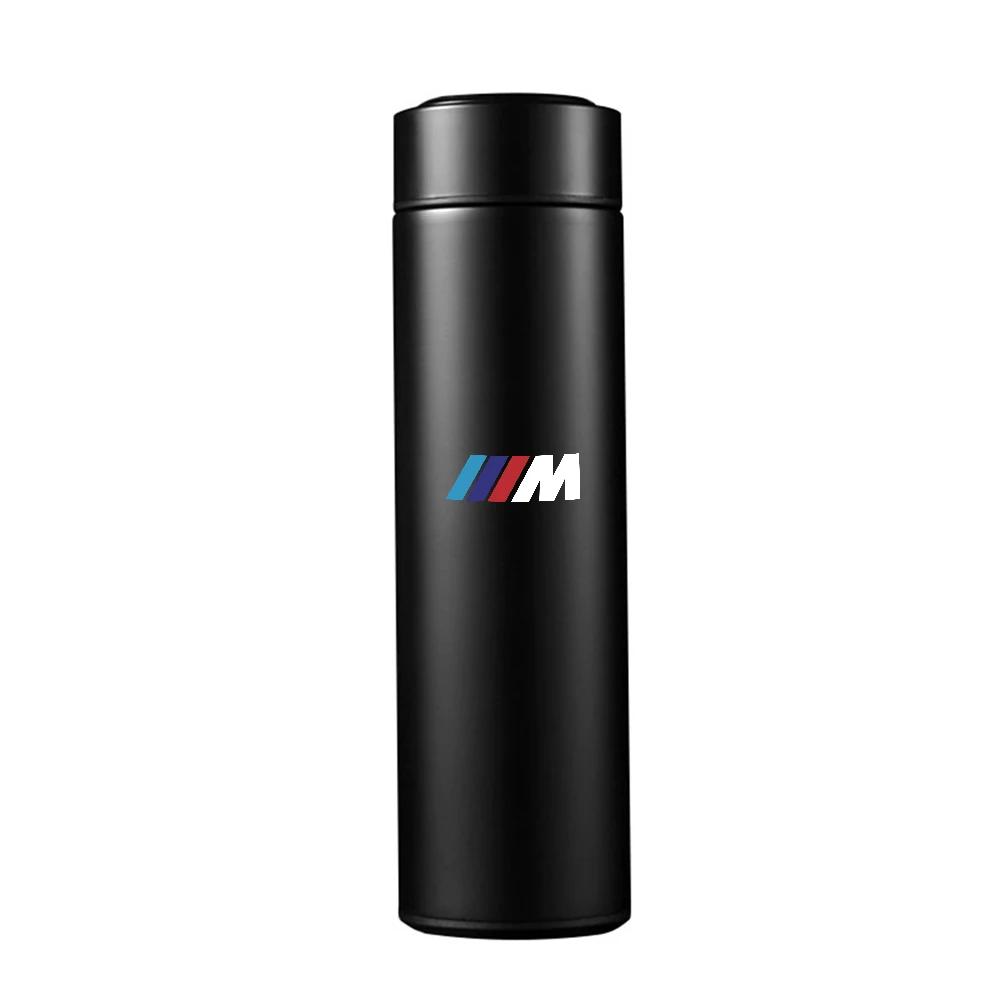 BABD1 2025 Hot 1PC 500ml Car Stainless Smart Thermos Mug Intelligent Temperature Display Bottle For BMW M Performance E62 E70 E71 E83
