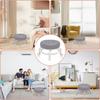 PU Leather Round Stool With Wheels 360 Degree Rotating Low Seat Rotating Rolling Stool  Nail Salon