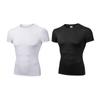 Men's Quick-Dry Short-Sleeve Running T-Shirt - Breathable Solid Color Fitness Base Layer for Training & Basketball