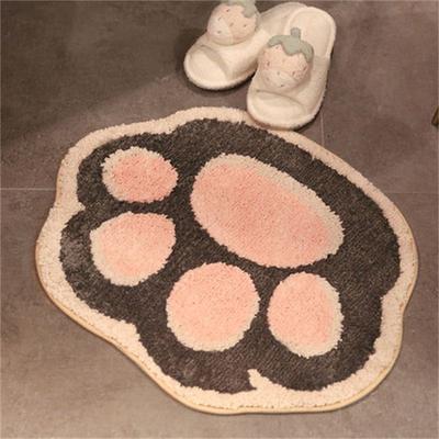 Bathroom Anti-slip Doormat Door Mat Bedroom Meow Paw Doorway Foot Mat Carpet Absorbent Mat Bathroom Home Decoration