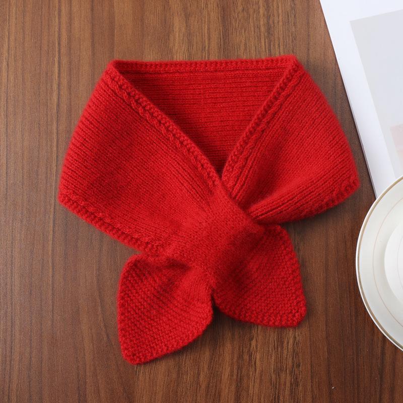 Autumn Winter Scarf Minimalist Solid Color Knitted Small Scarf Winter Neck Scarf Outdoor Skiing Gifts For Women Outdoor Cycling