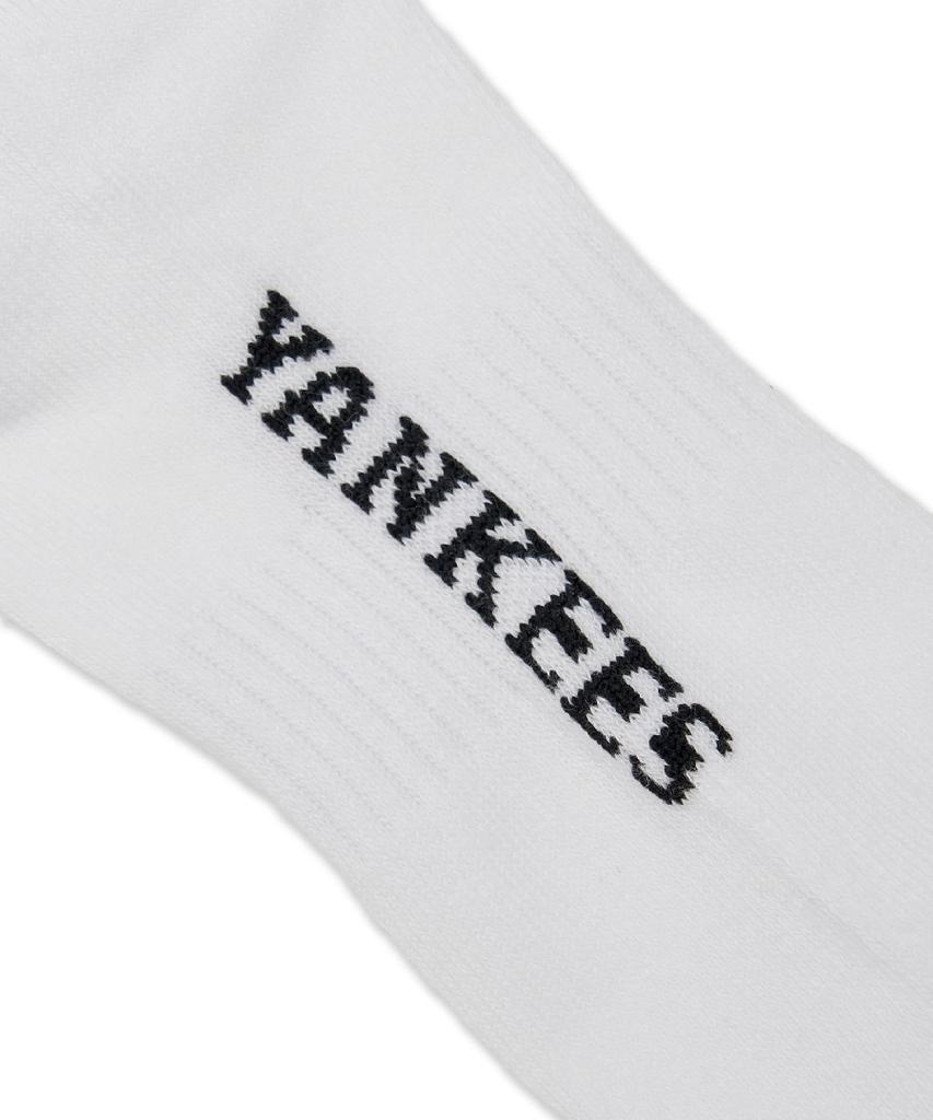 Emelbi Daily Small Logo Mid-Calf Socks 3-Pair Set Mlb (Melange Grey)