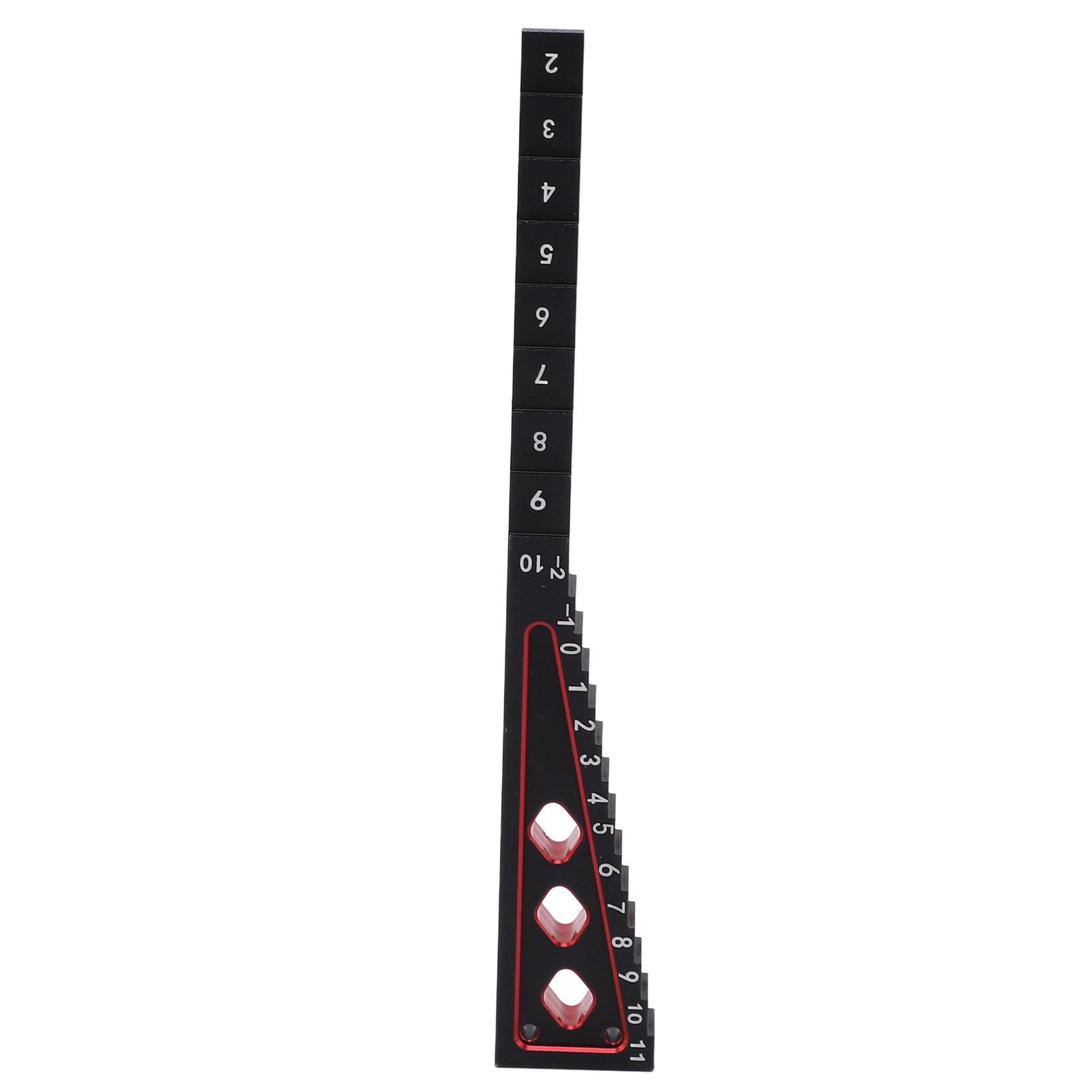 

Ride Height Gauge Accurate Measurement Aluminum Alloy RC Height Measuring Ruler for 18 110 RC Car