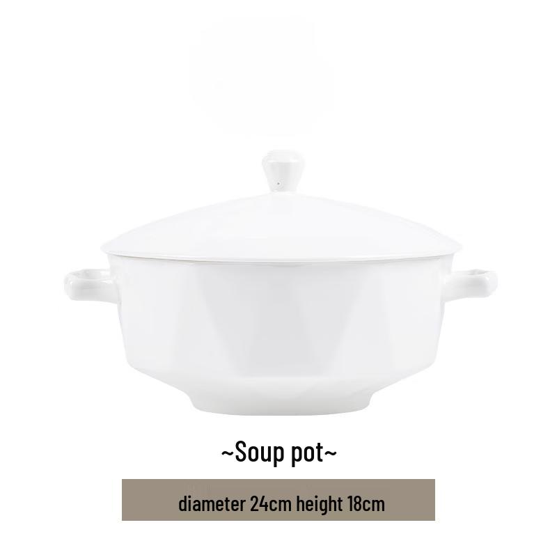 Mod Lanka Pure White Ceramic Dinnerware Set