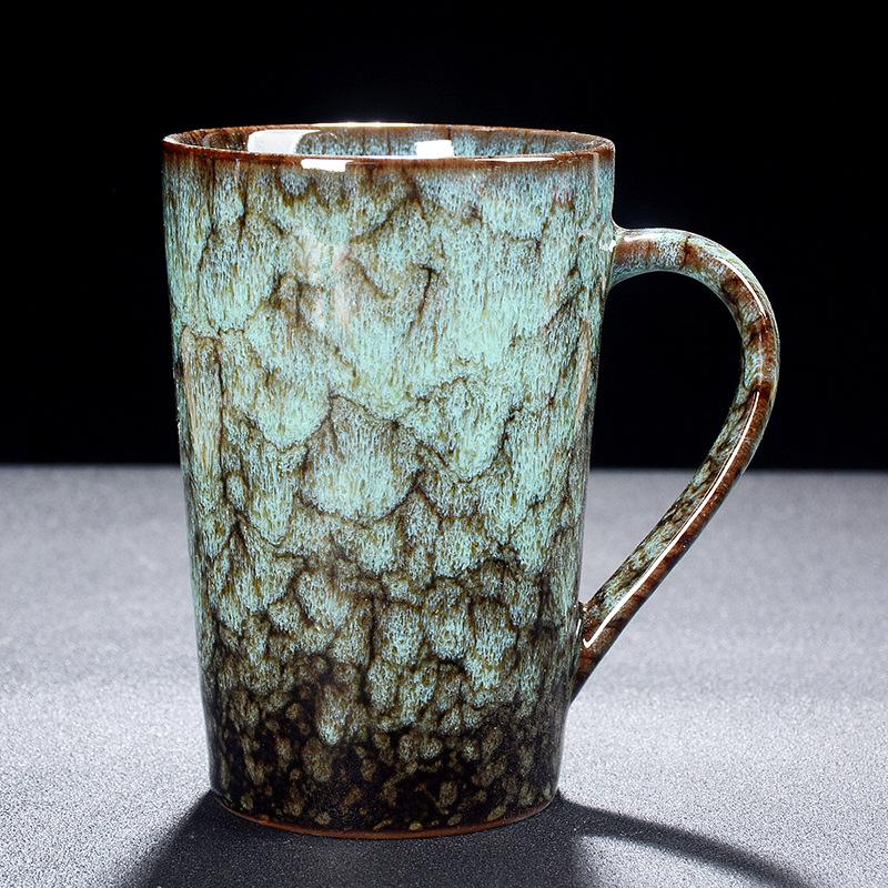 Creative Ceramic Jianzhan Color-Changing Mug - Versatile Tea, Coffee, or Water Cup for Home and Office