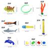Pool Diving Toy Funny Summer Pool Toy Underwater Toy Set Kids Diving Toy for Children Adults Swimming Practice