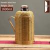 JingJingRS Retro Bambusgewebte Thermoskanne